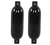 PODSJD 2pcs Pare - Chocs de Bateau 6,5 x 23 Pouces en PVC Noir - Protection Anti - Collision Durable et Résistante pour Bateaux, Yachts et Quais