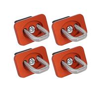 PODSJD 4pcs Crochets d’Ancrage pour Plateau de Camion, Acier Inoxydable Résistant 1000 LBS, Remplacement pour Silverado 2007-2021 - Fixation Sécurisée, Antirouille Durable, Idéal pour (Orange)