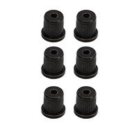 PODSJD 6 Pièces Ferrules de Corde pour Guitare Électrique, Laiton Durable Noir - Remplacement Stable et Élégant, Résistance à la Corrosion pour Musiciens Passionnés (Noire)