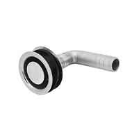 PODSJD 90° Évent de réservoir Essence Bateau en Acier INOX 316 Poli - Résistance Marine renforcée, idéal pour tuyaux 5 / 8in, Yachts et Bateaux de pêche