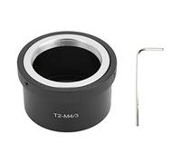 PODSJD Adaptateur Monture T2 vers M4 / 3, Anneau Convertisseur Manuel en Aluminium - Focus et Ouverture manuels, Compatible Pen et Om - D, Haute Durabilité et Installati