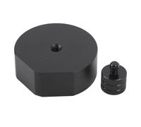 PODSJD Adaptateur Trépied pour Satellite en Alliage d’Aluminium, Filetage 1 / 4in - 20 & 3 / 8in - 16 - Fixation Stable et Polyvalente pour Antenne Satellite, Compatible avec Trépieds