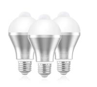 PODSJD Ampoules LED détecteur de mouvement 9W E26 / E27 800lm blanc froid 6500K - Allumage automatique PIR 120° 4m, idéal intérieur/extérieur sécurisation maison