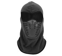 PODSJD Bavette Intégrale Hiver avec Panneau Silicone Respirant et Doublure Polaire, Taille Universelle - Protection Thermique 360°, Confort Optimal pour Activités Extérieures (Gris foncé)