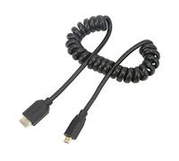 PODSJD Câble Coaxial Mini HD Multimedia Interface 2.1V 1,2m - 8K 60Hz 48Gbps, Adaptateur Coiled Male à Male, Compatible Smartphones et Caméras - Haute Résolution et Compact Portable
