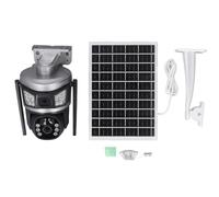 PODSJD Caméra extérieur sans Fil 4MP PTZ avec Panneau Solaire 7,5W, Rotation 360° - Vision Couleur Nocturne, Suivi Intelligent, Alerte en Temps réel, Installation 4G Facile