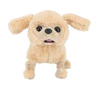 PODSJD Chien Électronique en Peluche, Jouet Interactif Chien Chiot Marron avec Chants, Marche et Queue Qui Remue - Doux et Rigolo, pour Enfants Filles Garçons