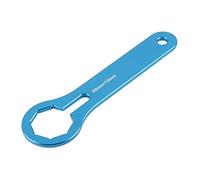 PODSJD Clé de Douille Fourche Avant 49mm, Outil d’Ajustement Amortisseur Double Chambre en Alliage d’Aluminium - Précision et Durabilité pour et, Utilisation Réparations Moto (Bleue)