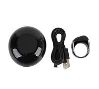 PODSJD Compteur de Doigt Intelligent Rechargeable IP67 en Alliage de Zinc 9999 Comptes - Rappel de Prières 5 Fois, Étanche et Longue Autonomie pour Homme et Femme (Il s'est levé)