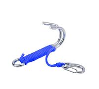PODSJD Drift Hook Double en Acier Inoxydable 316 avec Corde 3mm pour plongée sous - Marine - stabilité Contre Les Courants forts, idéal pour plongée en Grotte et Drift Diving (Bleue)