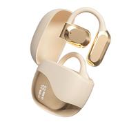 PODSJD Écouteurs traducteurs AI sans fil - Traduction en temps réel 144 langues, open - ear design confortable, Bluetooth 5.46, pour voyage et affaires - Audio clair et recharge rapid (Beige)