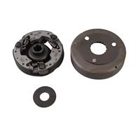 PODSJD Embrayage automatique 17 mm, Ø102 mm avec couvercle - démarrage réactif, aluminium robuste, pour moteurs 50 -110 dirt bike, quad et kart