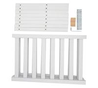 PODSJD Étagère à Chaussures en Bambou 4 Niveaux, Blanche, modulable - Gain de Place Optimal, Robuste et esthétique, Rangement Multifonction pour Maison, hôtel, dortoir