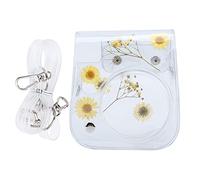 PODSJD Étui pour appareil photo - Matériau PVC, design amovible avec sangle en métal réglable pour Mini 11 9 8 protection d'appareil photo, jaune, Organiseur de sac