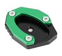PODSJD Extension Plaque Béquille Moto Aluminium KSP - 106 - set pour Z650 / Z900 2017-2019 - Stabilité Renforcée sur Sol Mouillé et Inégal, Montage Facile pour Motards Exigeants (Verte)