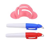 PODSJD Golf Accessoire, Dispositif de marquage Triple Traceur, kit 3 Lignes + 2 stylos Couleur - Alignement précis, repérage Facile, idéal pour golfeurs Amateurs et confirmés (Rose)