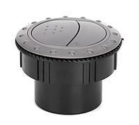 PODSJD Grille d’aération ronde 2,4 pouces universelle, sortie d’air pour climatisation RV, bus, bateau - Installation facile, matériau durable anti - corrosion, remplacement parfait (Grise)