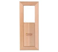 PODSJD Grille d’aération Sauna en Bois Rectangle 34x13 cm - Ventilation Ajustable pour Cabine Vapeur, Durable et Facile à Installer - Accessoire Essentiel pour Salle de Sauna