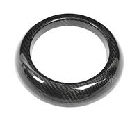 PODSJD Habillage de Panneau Levier de Vitesse en Fibre de Carbone, Cadre de Remplacement Compatible F Series F54 F55 F56 F57 - Protection Contre Rayures, Design Sportif et Installation