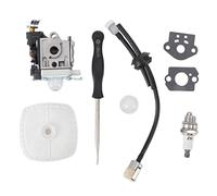 PODSJD Kit carburateur souffleur à Feuilles PB 250, Joint, Poire d’amorçage, Filtre et durite - Compatibilité Parfaite, matériaux résistants en Aluminium, Fer et ABS, Entretien fiable