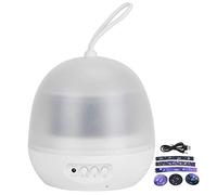 PODSJD Lampe Projecteur Étoiles LED 8 Modes Lumineux USB et Piles 4W - Ambiance Douce et Colorée, Portable avec Sangle Silicone pour Enfants et Chambre Bébé (Blanche)