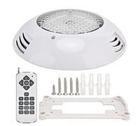 PODSJD LED Piscine Lampe Submersible RGB 18W AC12V - Éclairage étanche IP68, variateur Couleurs et télécommande, idéal Bassin et Spa (35W)