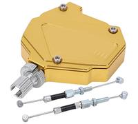PODSJD Levier d'embrayage Universel Moto en Aluminium Doré - Système Cable Easy Pull, Réduction de Pression 80% - Confort et Performance pour Moto, Dirt Bike, ATV