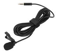 PODSJD Micro - Cravate omnidirectionnel / 6 m Noir - Enregistrement 360° Plug & Play, Pas d'alimentation, pour interviews, Vlogs et Discours (MC-LM30)