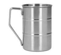 PODSJD Mug en Acier Inoxydable 304 Grande Capacité avec Anse - Isolation Thermique Optimale, Résistant et Pratique pour Café et Bière à Domicile ou Restaurant