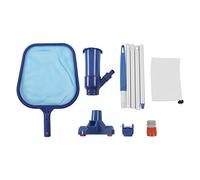 PODSJD Pool Vacuum Head et Skimmer Net Set, Filet de Nettoyage Piscine avec Perche Amovible en Aluminium 5 pièces, Élimination Feuilles et Débris pour Piscine et Spa - Hautement Durable