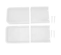 PODSJD Rallonge de Descente de gouttière en PP 60 x 25,5 cm - évacuation optimale des eaux pluviales, Bloc d'éclaboussure Durable, Installation sans Outil (Blanche)