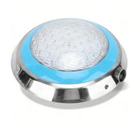 PODSJD Spot Piscine LED Submersible 45W RGB 300mm Acier INOX IP68 - Éclairage coloré Multicolore avec télécommande, étanche et Durable pour Piscine et Fontaine