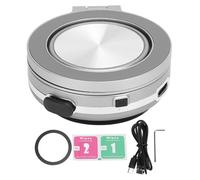 PODSJD Support Magnétique Téléphone avec Ventouse Puissante, Rotation 360°, Portable et Léger, Compatible Tableau de Bord, Mur et Bureau - Fixation Sécurisée et Réglable pour Navigation (Argent)