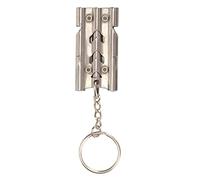 PODSJD Whistle d'entraînement des Oiseaux - Conception Durable en Acier Inoxydable, Son Fort à décibels élevés, Utilisation multifonctionnelle en Plein air et Animal de Compagnie, léger (Type 2)