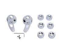 PODSJD Window Crank Handle Kit 3-1 / 2in, Poignée de Manivelle de Fenêtre Universelle en Aluminium - Design Rétro, Durable et Facile à Installer pour Hot Rod et Voitures Classiques (Galvanoplastie)