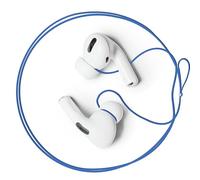 Podstring Sangle anti-perte pour écouteurs intra-auriculaires sans fil avec embouts auriculaires - Bleu - Compatible avec Airpods Pro 1 2 3, Sony, Beats, Samsung, Bose