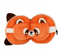 Puckator – Coussin de voyage Relaxeazzz peluché 2-en-1 – Panda roux – Unique