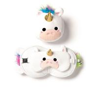 Puckator Coussin de voyage Relaxeazzz peluché 2-en-1 – Licorne blanche