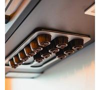 PODY® • Support, Rangement pour capsules, dosettes de Café • Adhésif • Compatible Dolce Gusto • Aluminium composite argenté