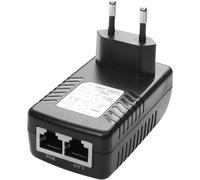 Poe Adaptateur D'Injection 48V / 0.5A 100/1000 Mbps, Ue Plug,Distance Jusqu'À 100 Mètres, Plug - And - Play Adaptateur Ethernet Adaptateur D'Alimentation Pour Téléphone Ip/Caméra (100M)[Z1331]