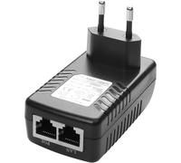 Poe Adaptateur D'Injection 48V / 0.5A 100/1000 Mbps, Ue Plug,Distance Jusqu'À 100 Mètres, Plug - And - Play Adaptateur Ethernet Adaptateur D'Alimentation Pour Téléphone Ip/Caméra (1000M)[Z1332]