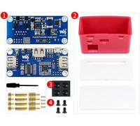 Poe Ethernet/Usb Hub Box Compatible Raspberry Pi Zero Series,With Poe/Eth/Usb Hub Hat Inside,802.3Af-Compliant,Includes 3X Usb 2.0 Ports