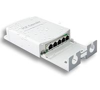 Poe Extender, répéteur PoE+ 1 entrée 4 sorties, 10/100 Mbps, s'étend 250 m, 60 W conforme à la norme IEEE802.3af/at pour commutateur/injecteur PoE et caméra POE de sécurité sur câble Cat5/6