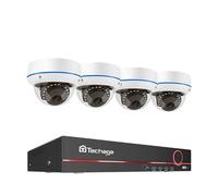 POE NVR CCTV System, 5MP intérieur dôme audio caméra IP, la surveillance à distance pour la sécurité vidéo, 3T, 8Ch NVR et 4 caméra