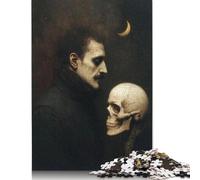 Poe’s Lament, A Dance with Mortality Puzzles 1000 Pieces Cadeau Unique Jeu Éducatif Défi Jouet À De Qualité Supérieure Peinture Art pour Adultes Et Enfants À Partir De 14 Ans 1000pcs (75x50cm)
