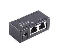 Poe Splitter Injecteur Poe Rj45 5.5mm X 2.1mm Entrée Passif Injecteur Poe Injector Splitter Connecteur Pour Caméra Réseau Ip (Noir)