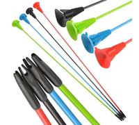 Poearcus Flèche à Ventouse pour Le tir à l'arc Flèche d'entraînement de 28 Pouces Flèches en Fibre de Verre Solide avec ventouses Extra Larges Flèche de sécurité pour débutants 6/12 pièces (12, Noir)