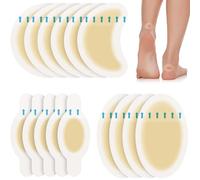 Poeland Lot de 15 pansements invisibles pour les pieds, coussinets de protection en gel imperméables pour orteils, talon