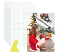 Poeland Lot de 20 feuilles de plastification autocollantes transparentes de 20,3 x 30,5 cm avec racloir, feuilles de stratifié sans machine pour carte, photo