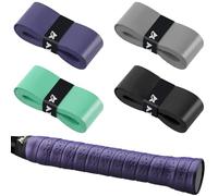 poeland Lot de 4 surgrips multicolores antidérapants pour raquette, surgrips absorbants pour tennis, badminton, pickball